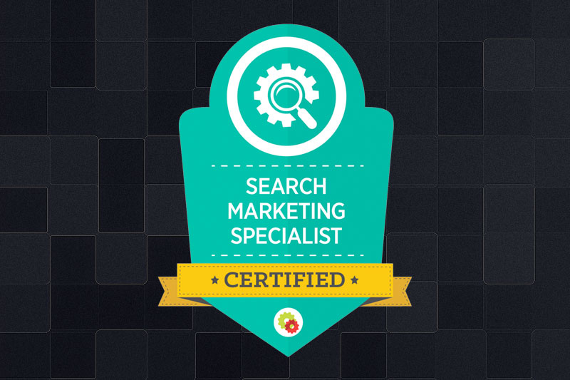 Search marketing specialist certification graphic